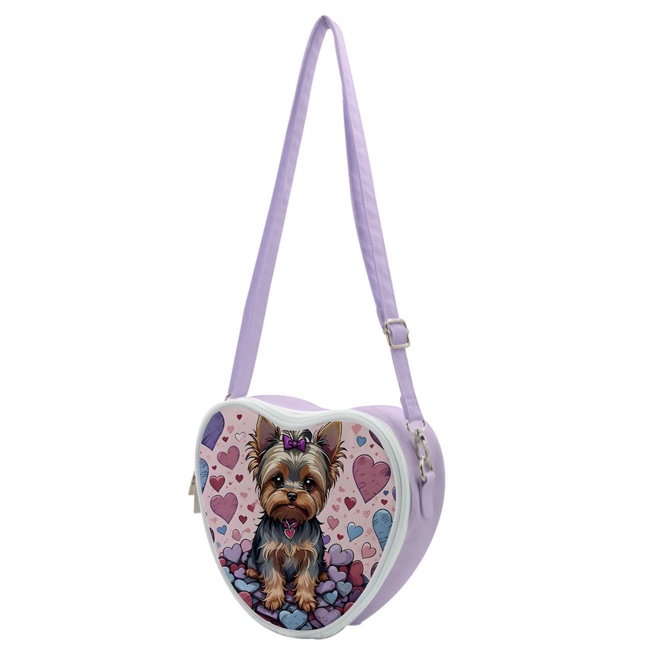 Yorkie Heart Shoulder Bag BriBeesCreations