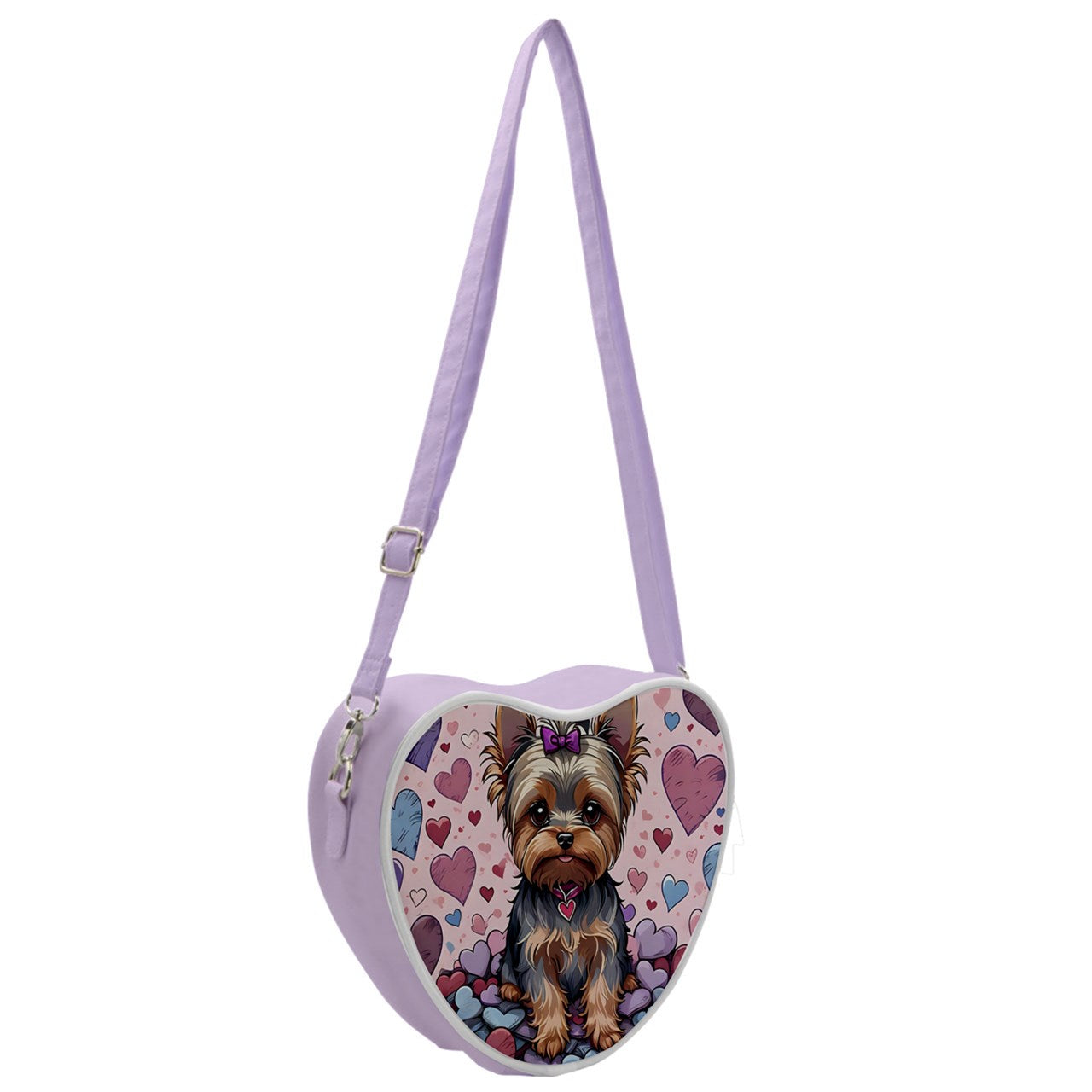 Yorkie Heart Shoulder Bag BriBeesCreations