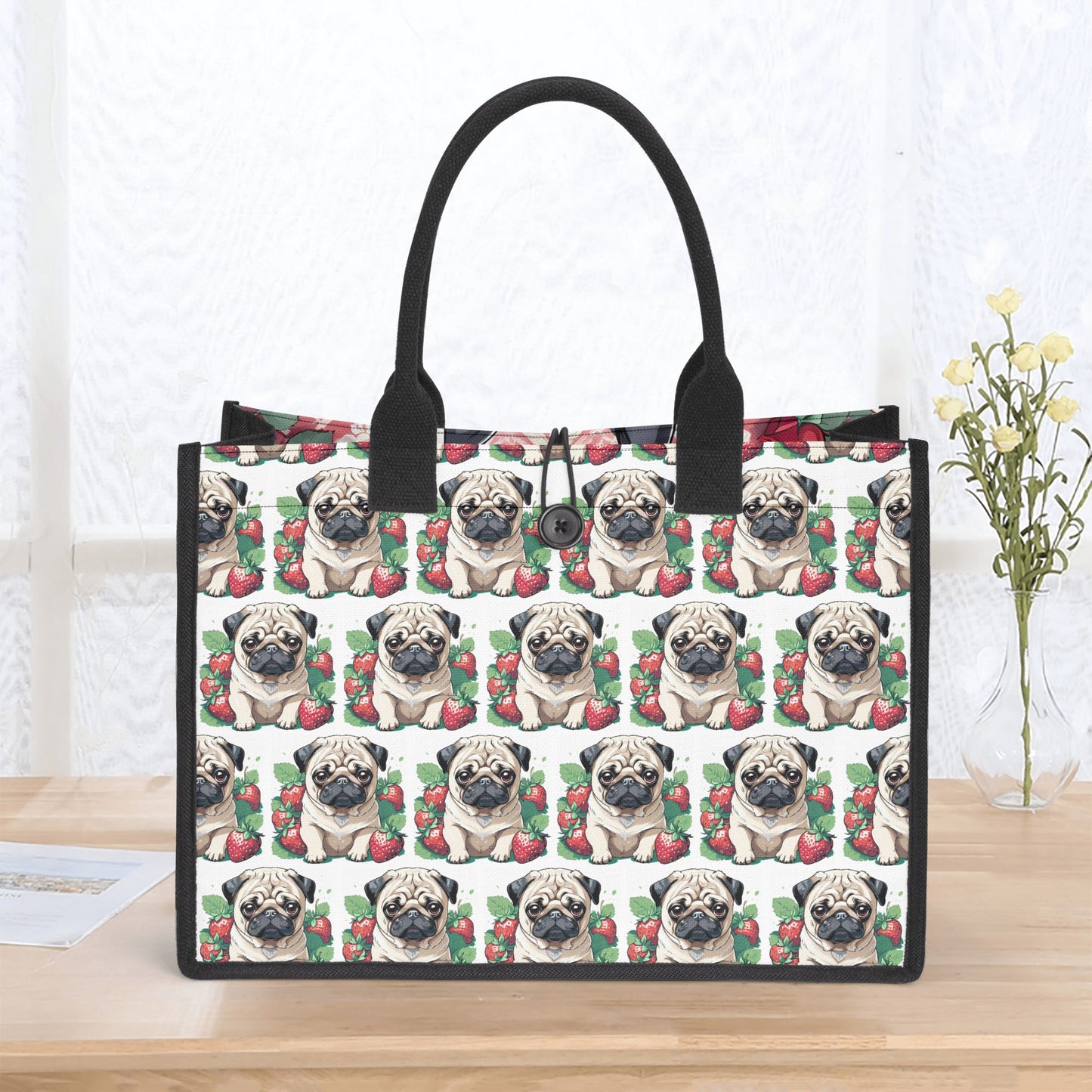 Premium All-Over Print Cavans Tote Bag(3 layers) popcustoms