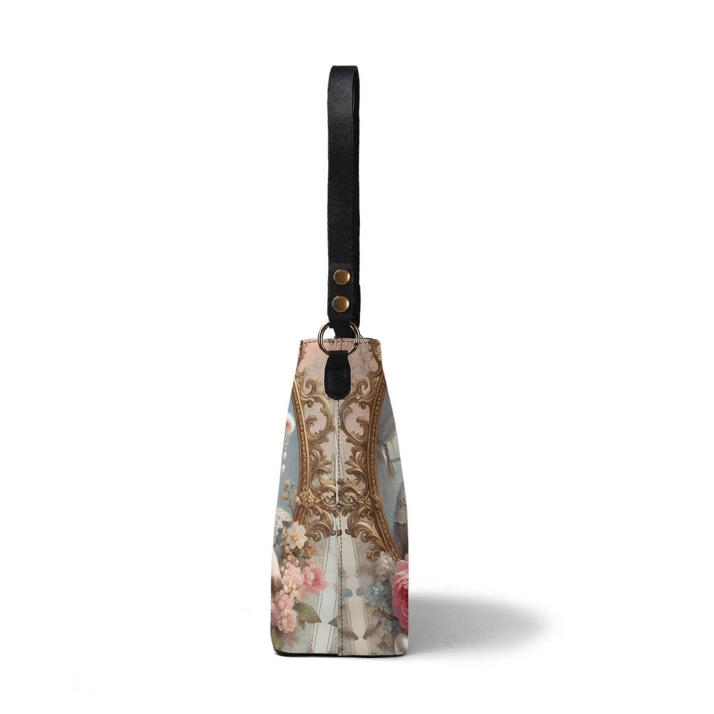 Lamb Sheep Victorian Womens PU Bucket Bag Shoulder Bag