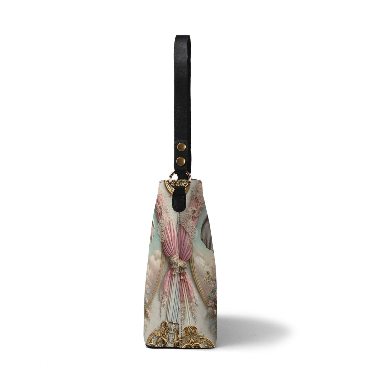 Elephant Victorian Womens PU Bucket Bag Shoulder Bag