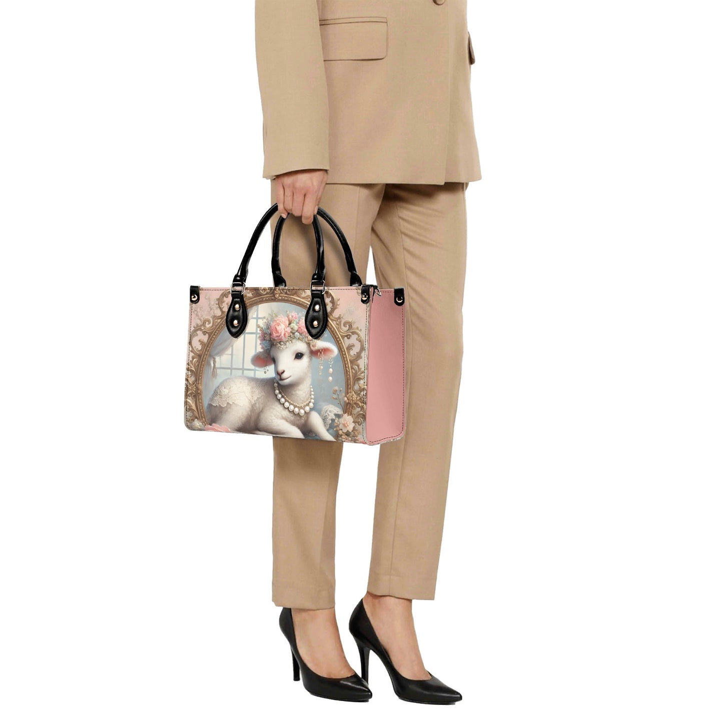 Lamb Sheep Handbag Bag Purse