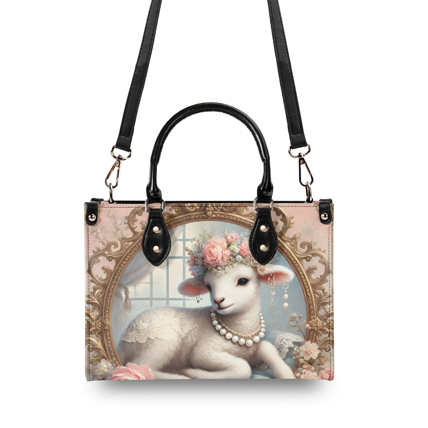 Lamb Sheep Handbag Bag Purse