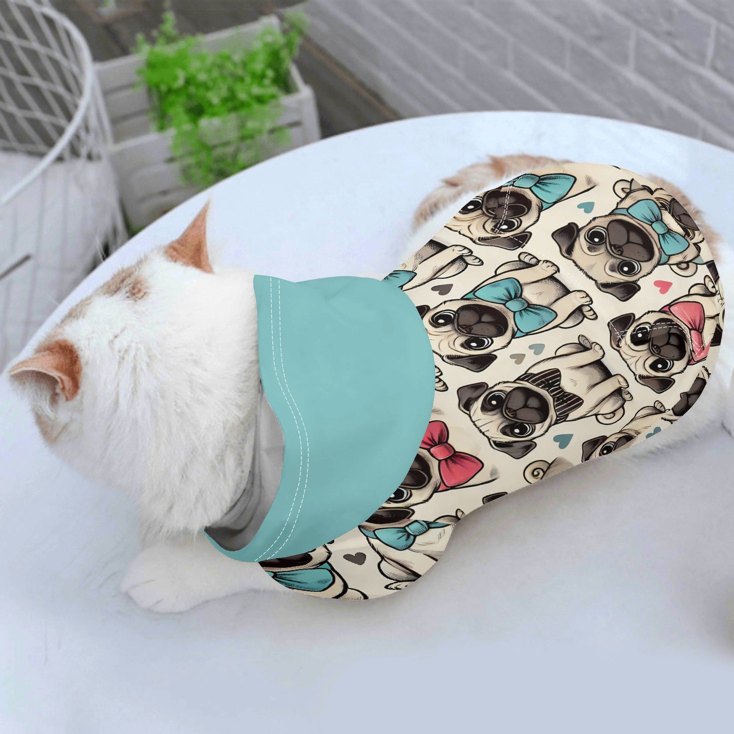 Pug Animal Clothes 4 Legs Outfit Pet Pullover Light Hoodie