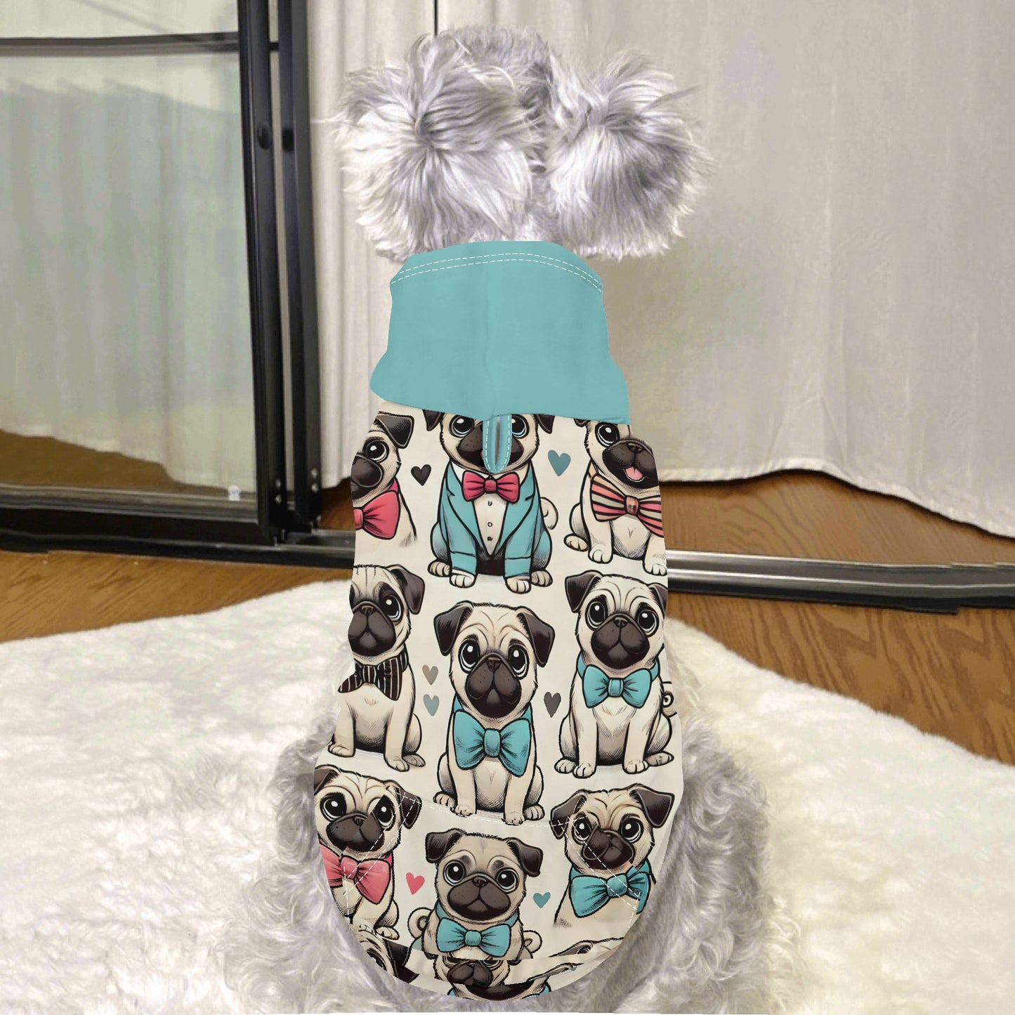 Pug Animal Clothes 4 Legs Outfit Pet Pullover Light Hoodie