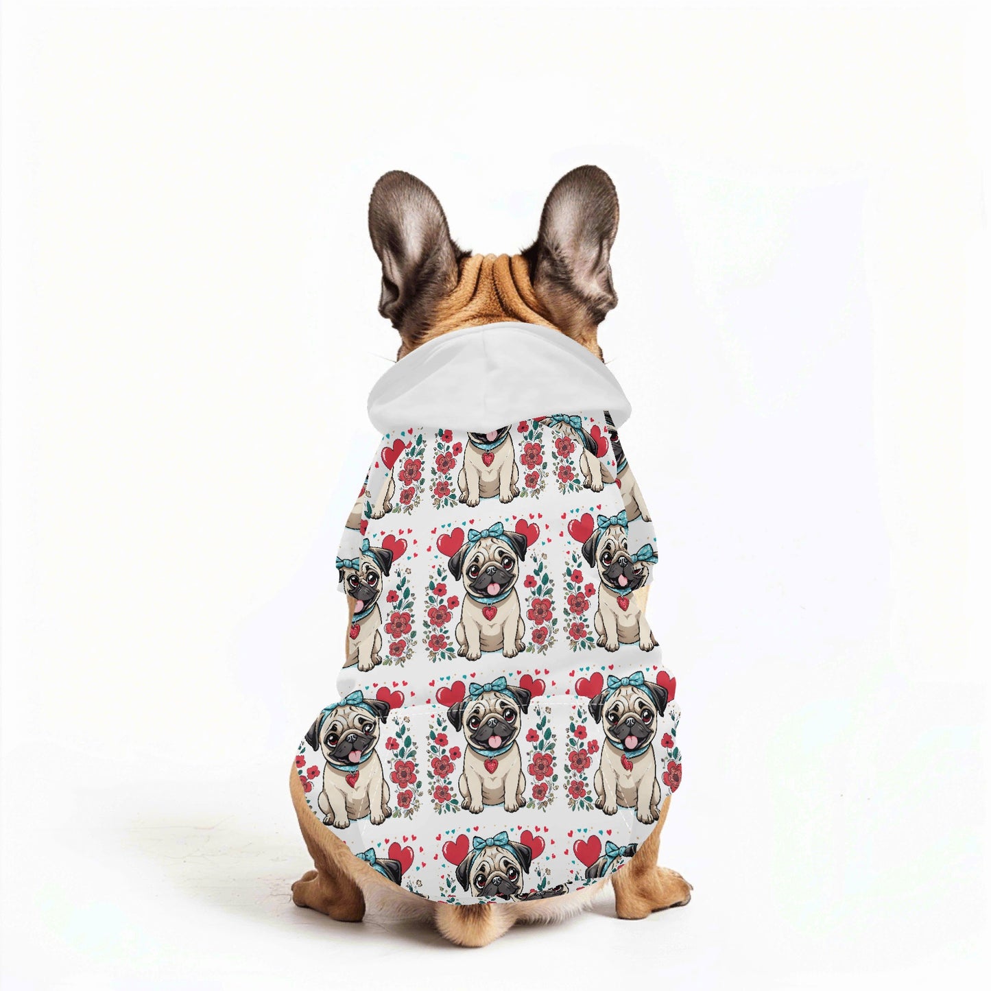 Pug Animal Clothes 4 Legs Outfit Pet Pullover Hoodie