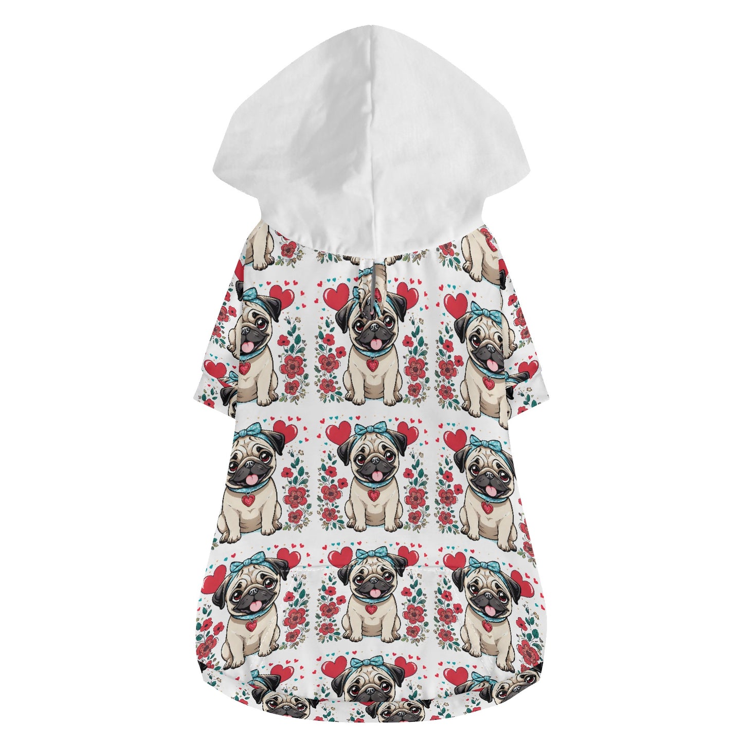 Pug Animal Clothes 4 Legs Outfit Pet Pullover Hoodie