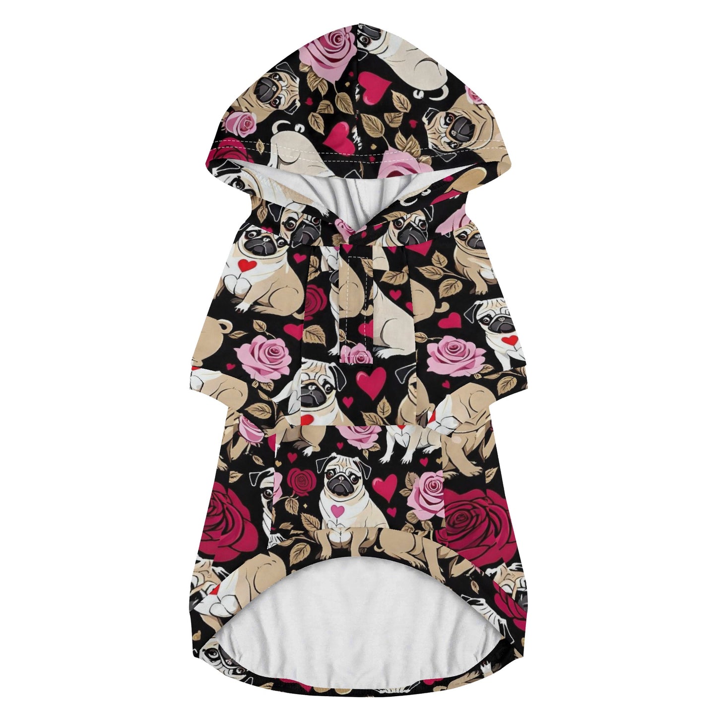 Pug Animal Clothes 4 Legs Outfit Pet Pullover Hoodie