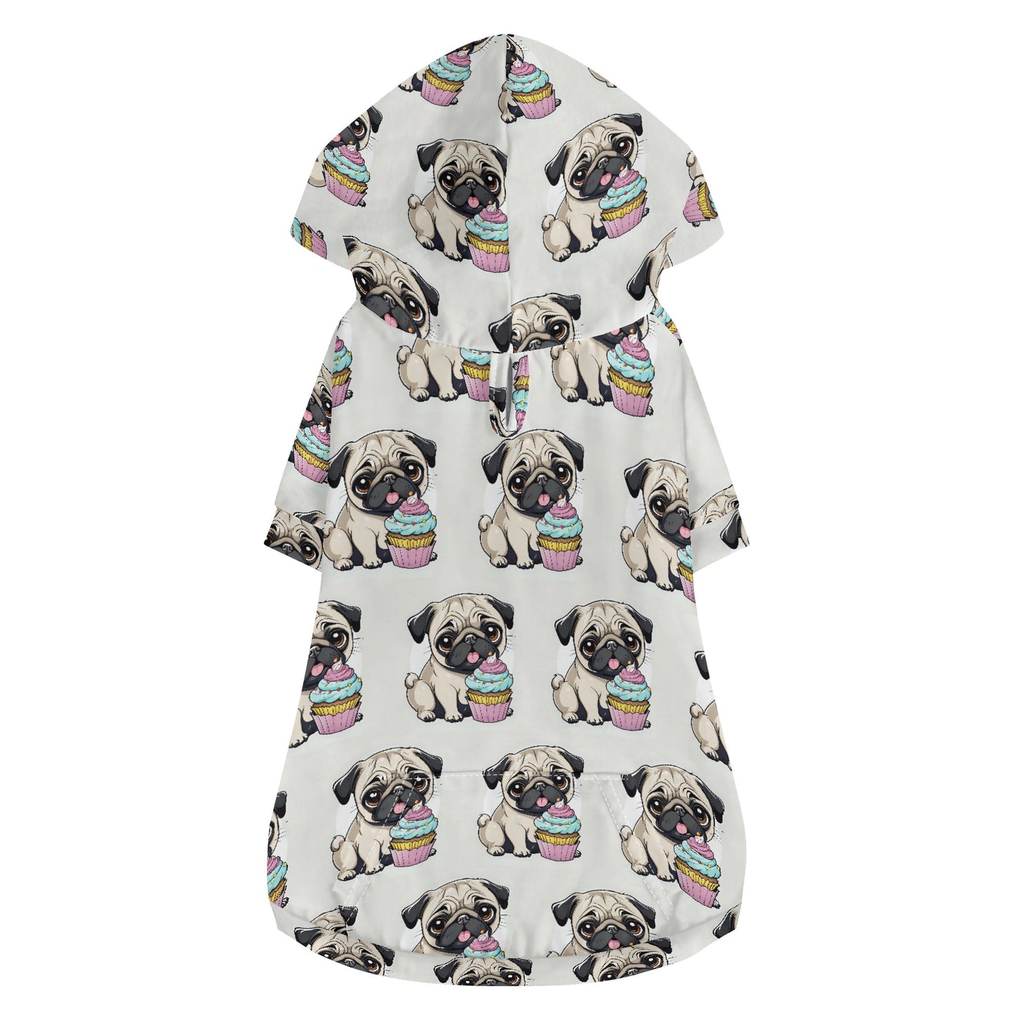Pug Animal Clothes 4 Legs Outfit Pet Pullover Hoodie