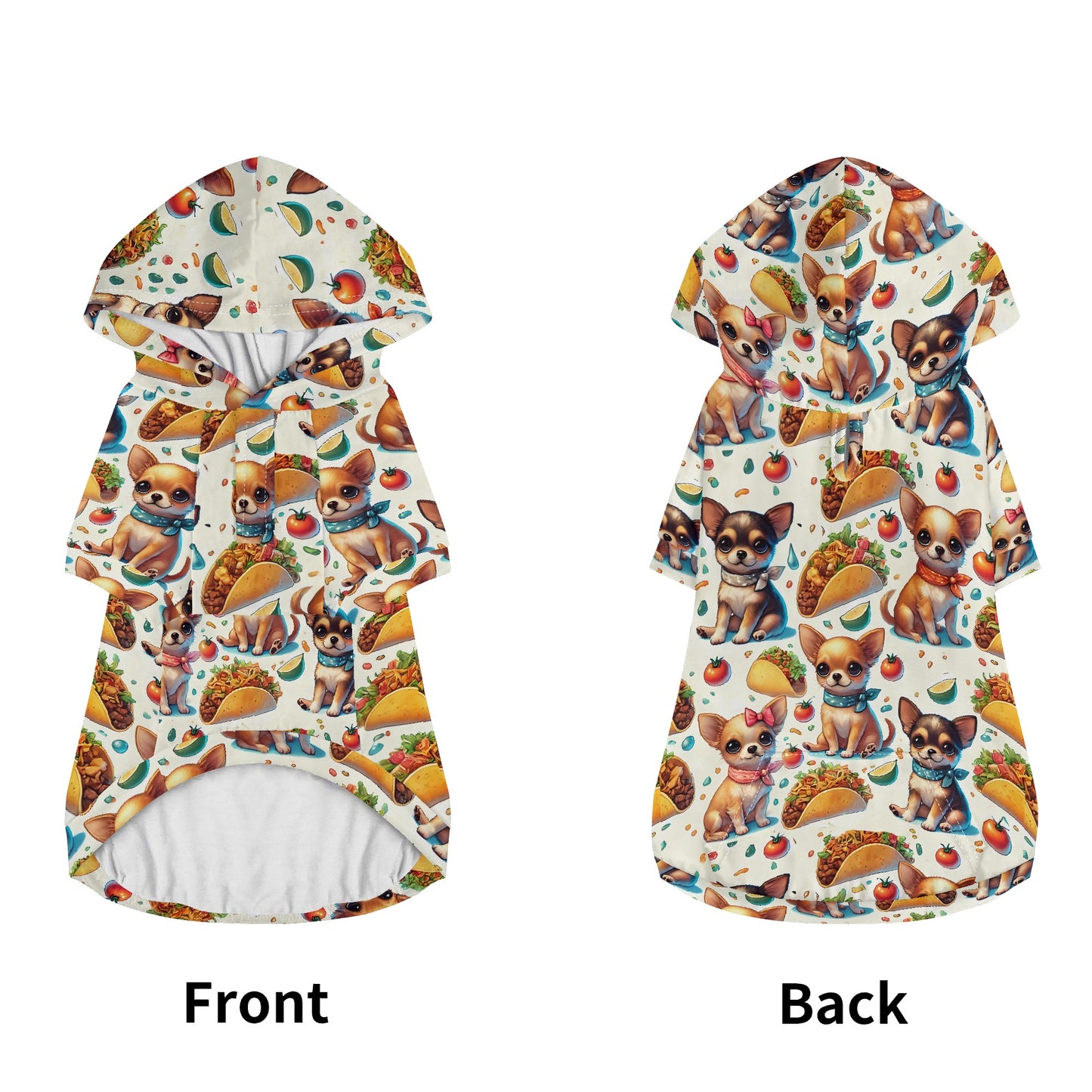 Chihuahua Taco Animal Clothes 4 Legs Outfit Pet Pullover Hoodie