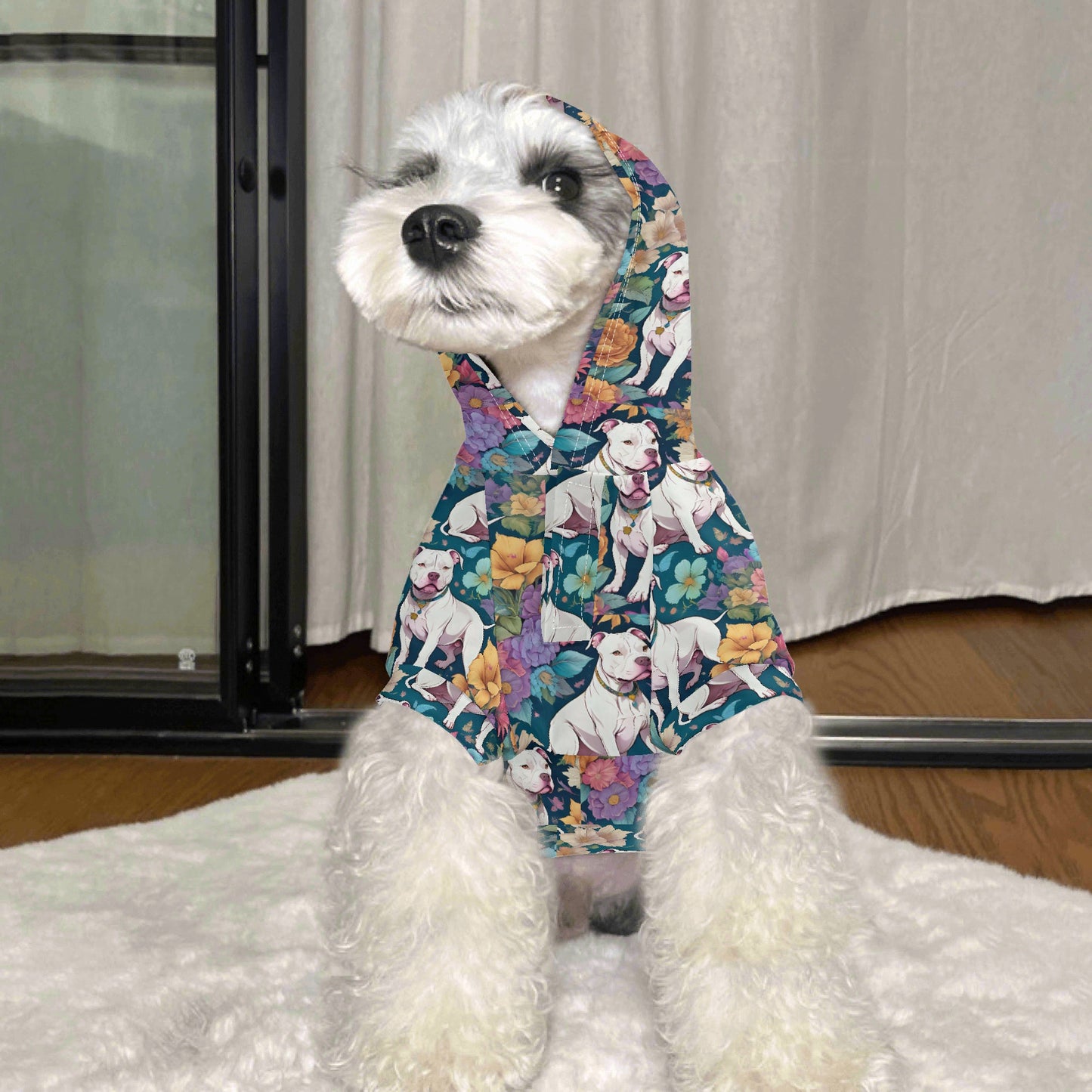 Pitbull Animal Clothes 4 Legs Outfit Pet Pullover Hoodie