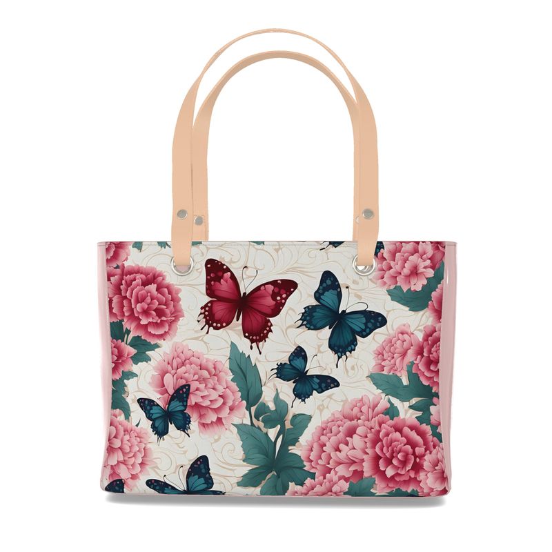 Butterfly Luxury tote bag purse Real Nappa leather Contrado