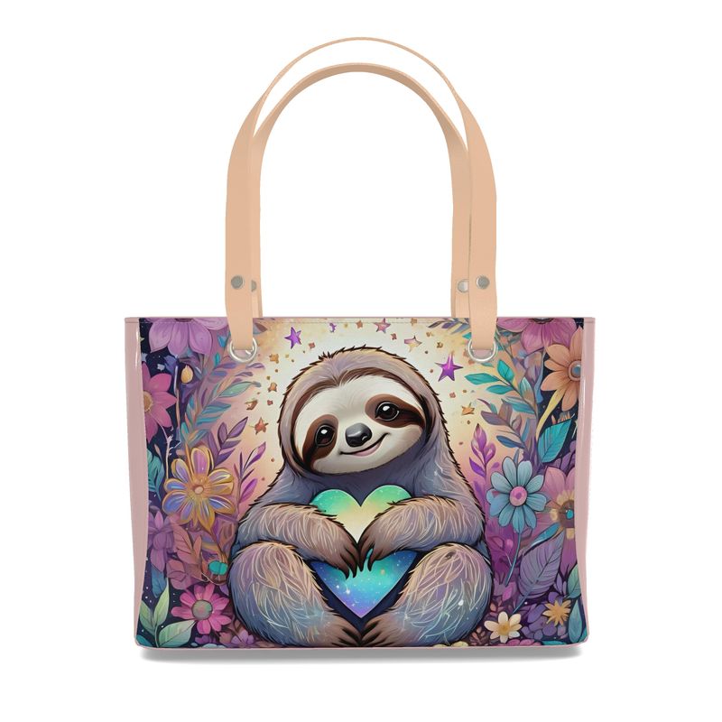Sloth Luxury high end tote bag purse Real Nappa leather Contrado
