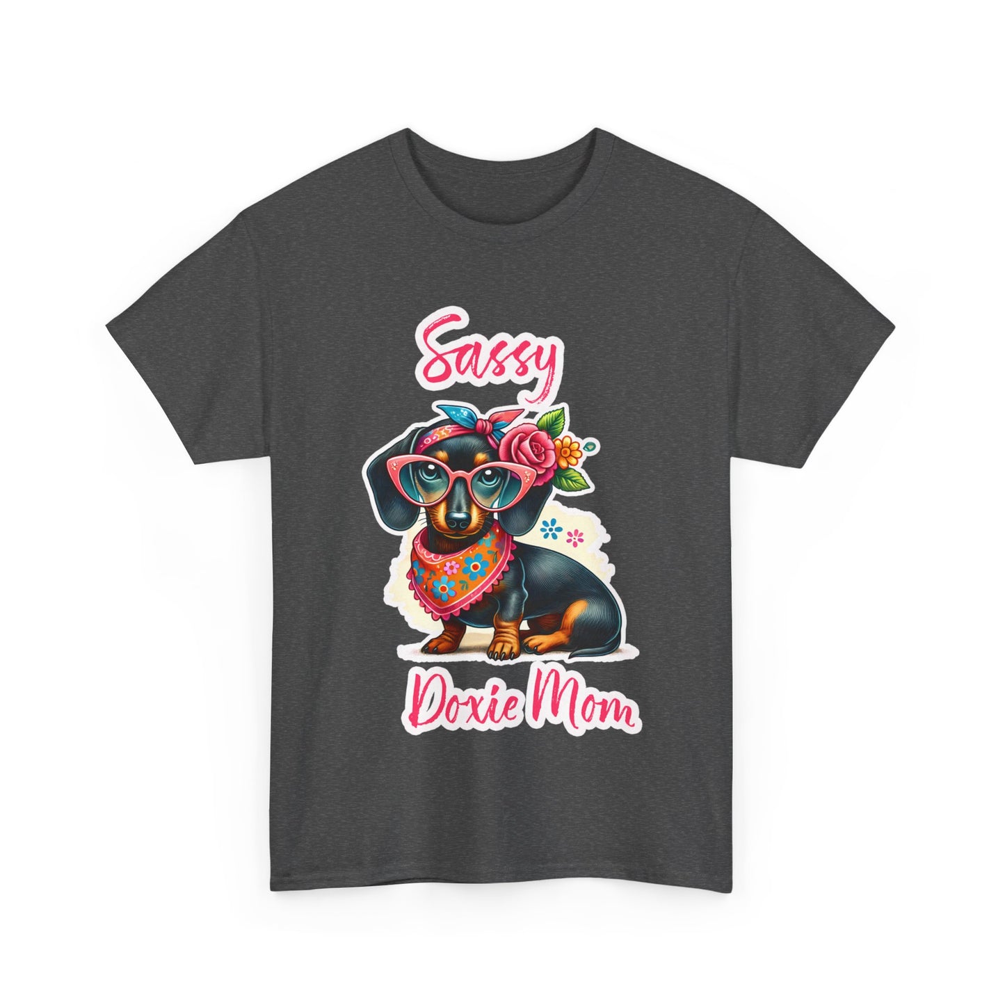 Sassy Doxie Mom Heavy Cotton Tee