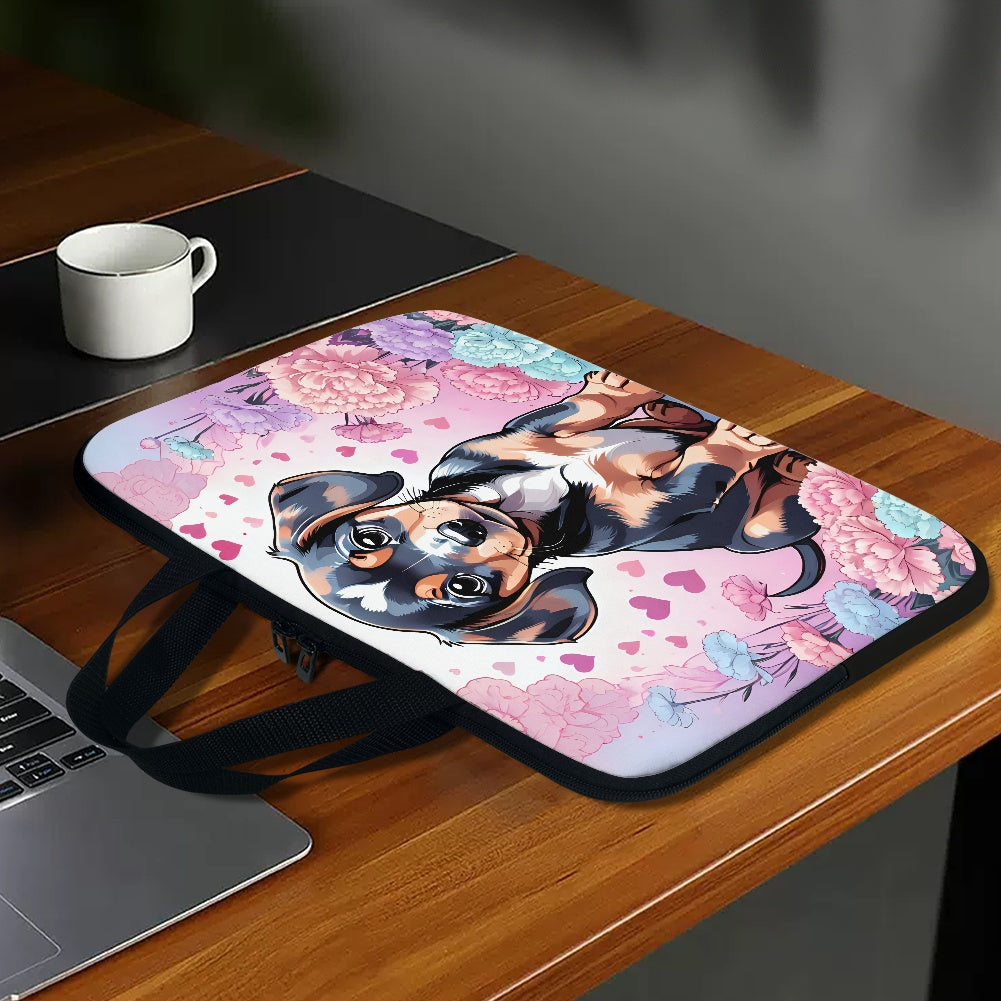 Doxie Dachshund Laptop Bag Sleeve - Stylish Durable Perfect for Travel BriBeesCreations