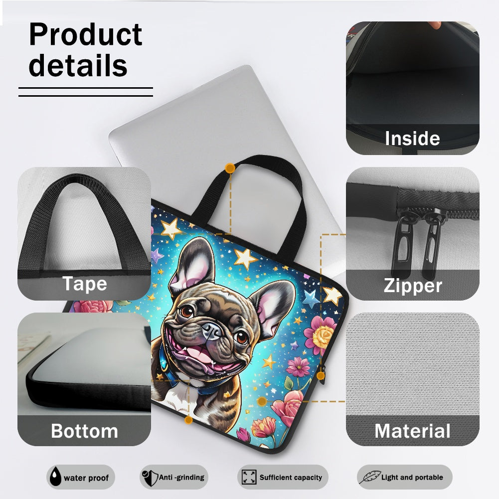 Frenchie French Bulldog Laptop Sleeve - Stylish Durable Protection for Your Laptop BriBeesCreations