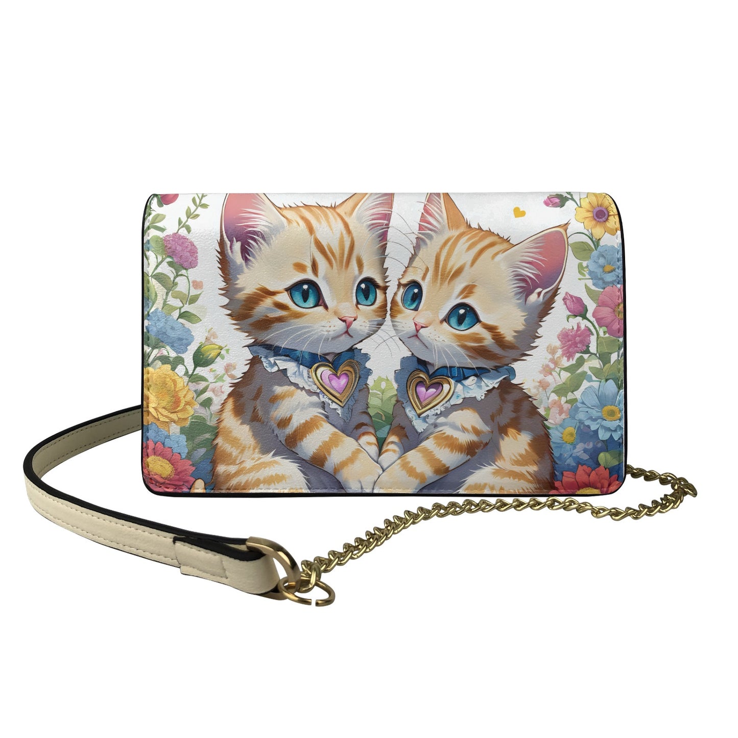 Cute Kittens Cats square crossbody bag BriBeesCreations