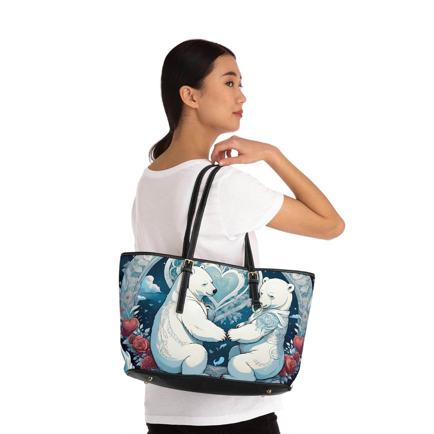 Polar Bear PU Leather Shoulder Bag