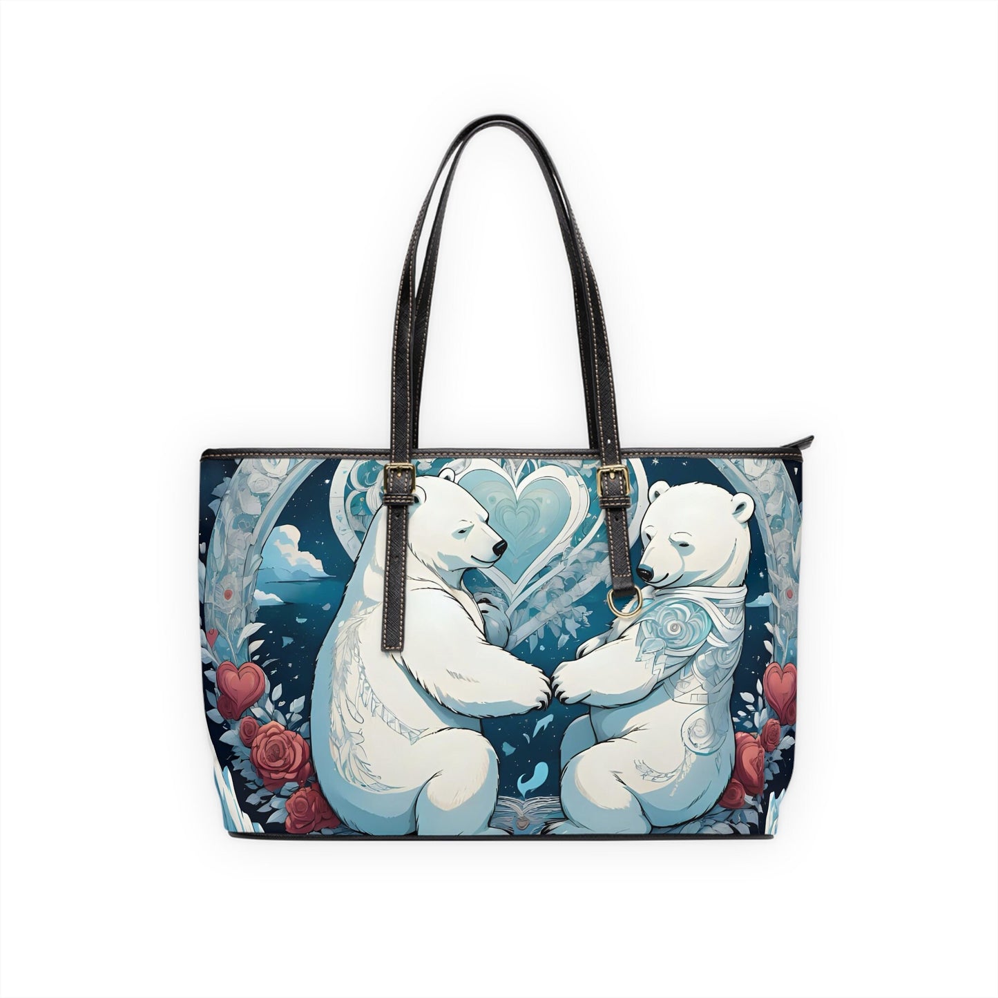 Polar Bear PU Leather Shoulder Bag