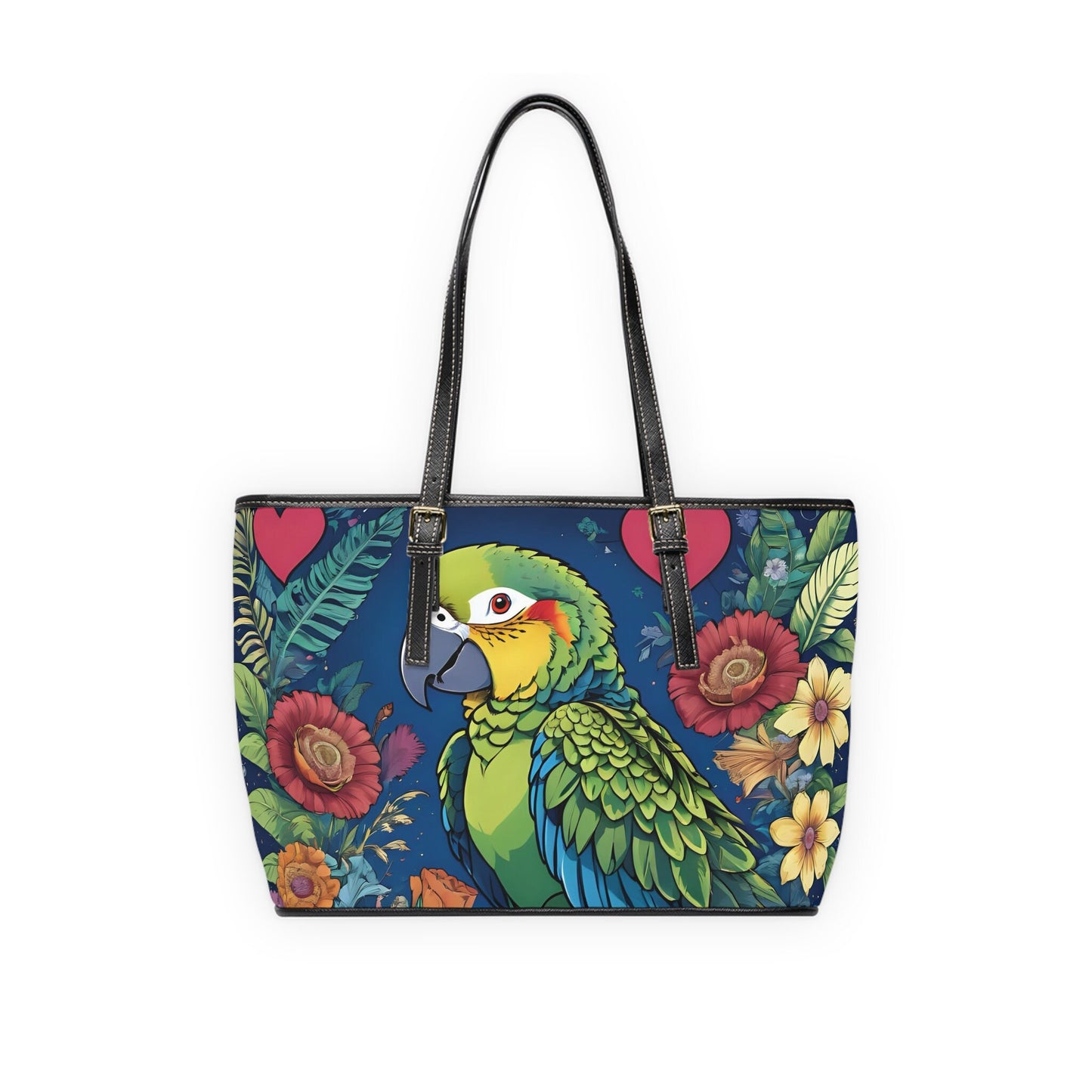 Parrot PU Leather Shoulder Bag