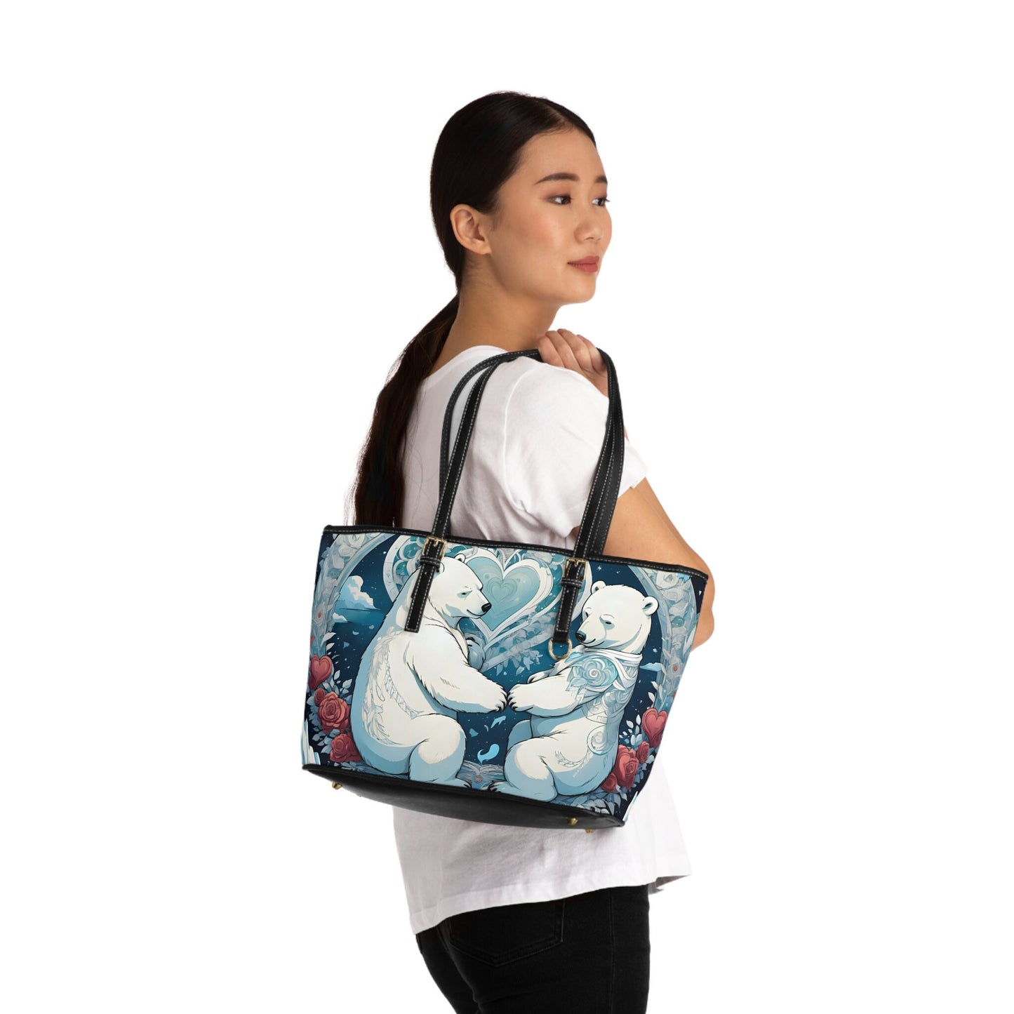 Polar Bear PU Leather Shoulder Bag