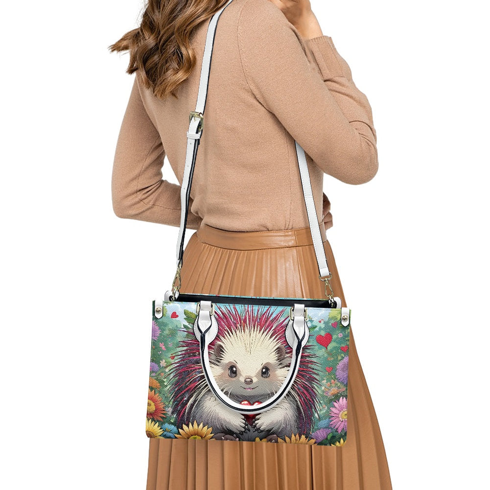 Porcupine heart purse bag