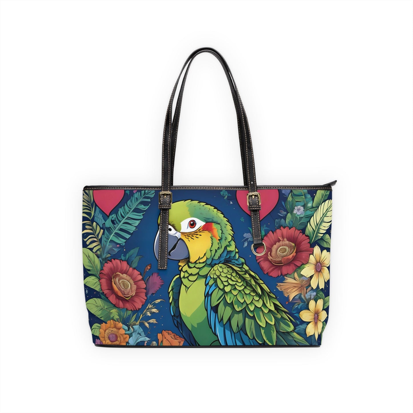 Parrot PU Leather Shoulder Bag