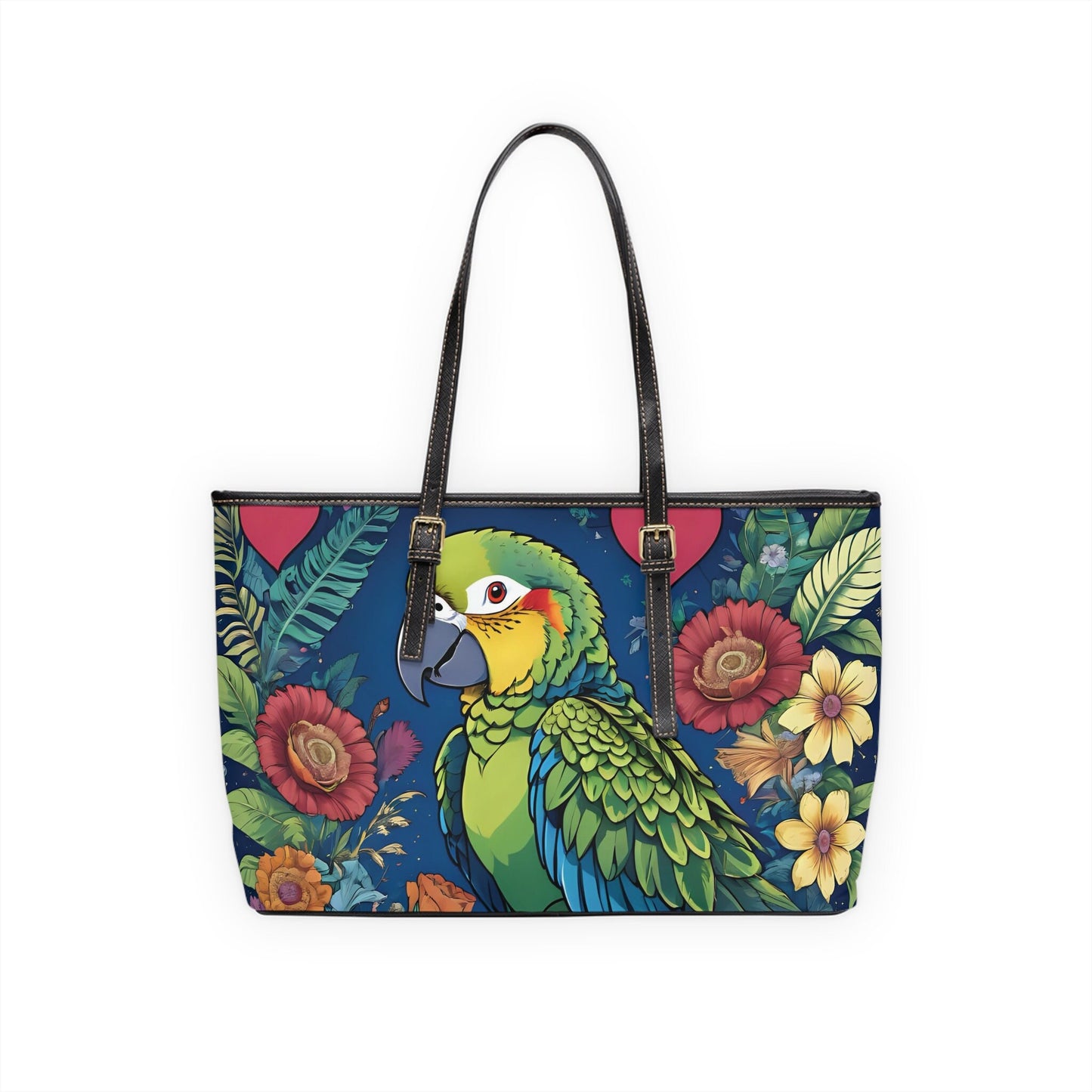 Parrot PU Leather Shoulder Bag
