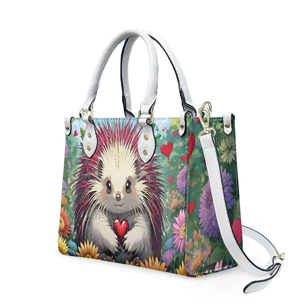 Porcupine heart purse bag