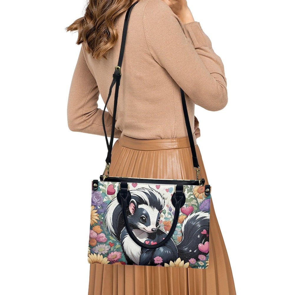 Skunk purse hearts bag