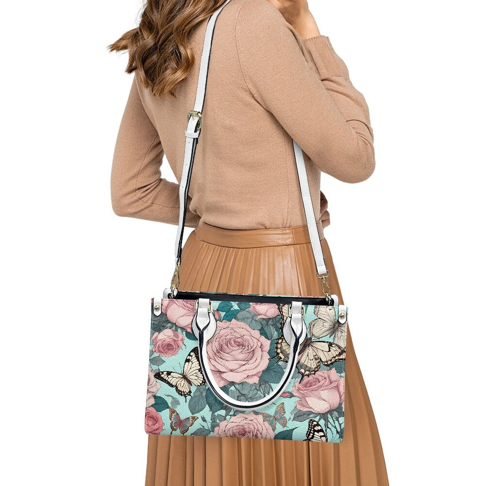 Butterflies Roses Bag Purse