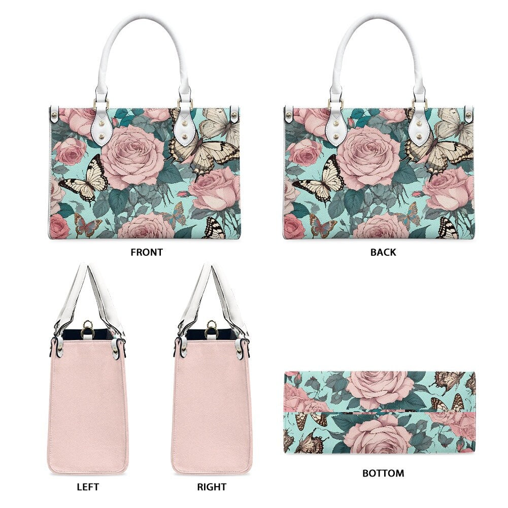 Butterflies Roses Bag Purse