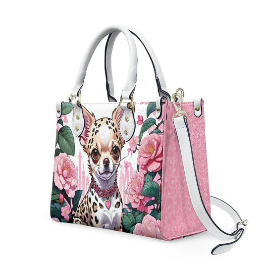 chihuahua leopard print bag purse