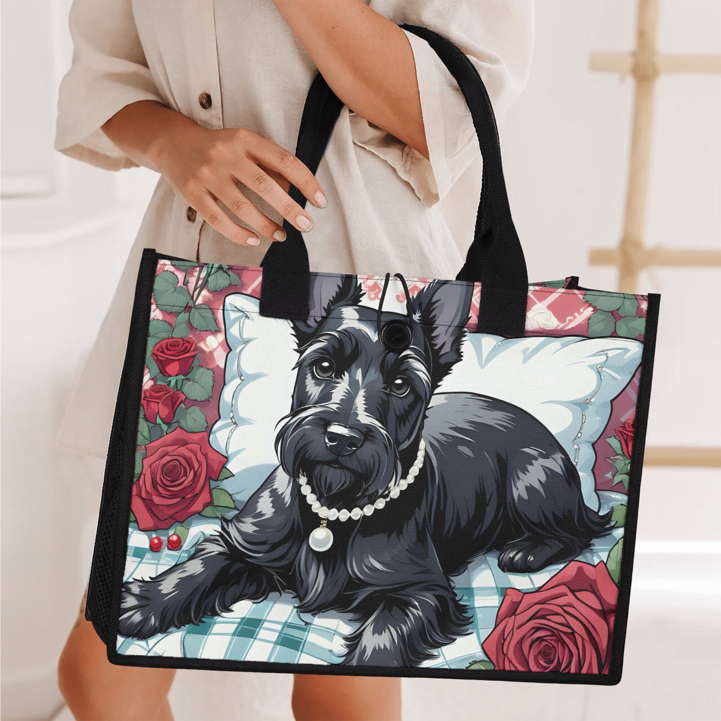 Scottish Terrier Premium All-Over Print Cavans Tote Bag(3 layers)