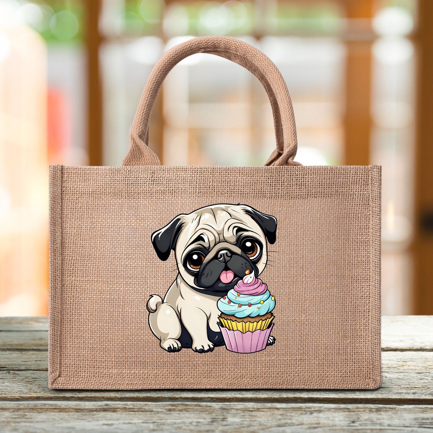 Custom Reusable Jute Burlap Tote Bags