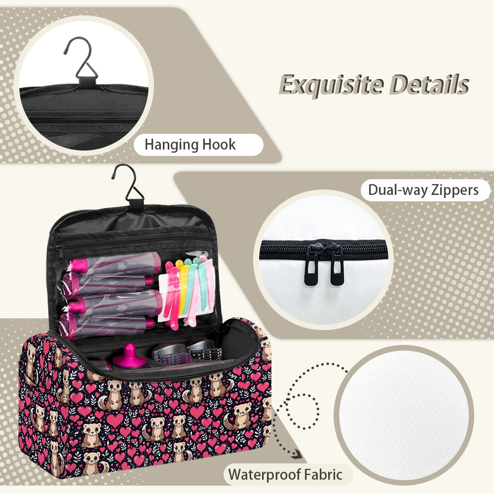 Ferret Printed Hair Dryer Bag Case Hair dryer traveling case Hair Dryer Bag For Hair Stylist Ferret Printed Hair Dryer Bag For Gift