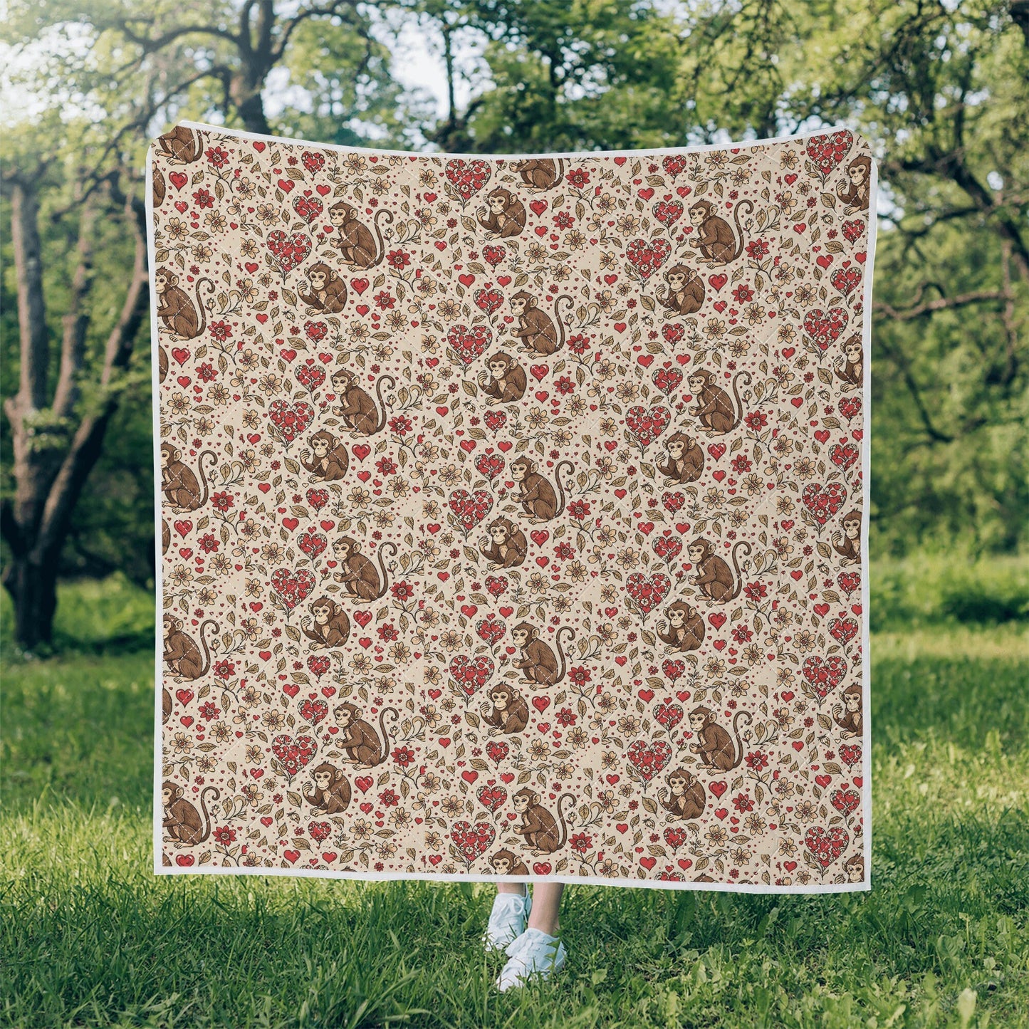 monkey Print Quilt Bedding monkey quilt monkey baby bedding
