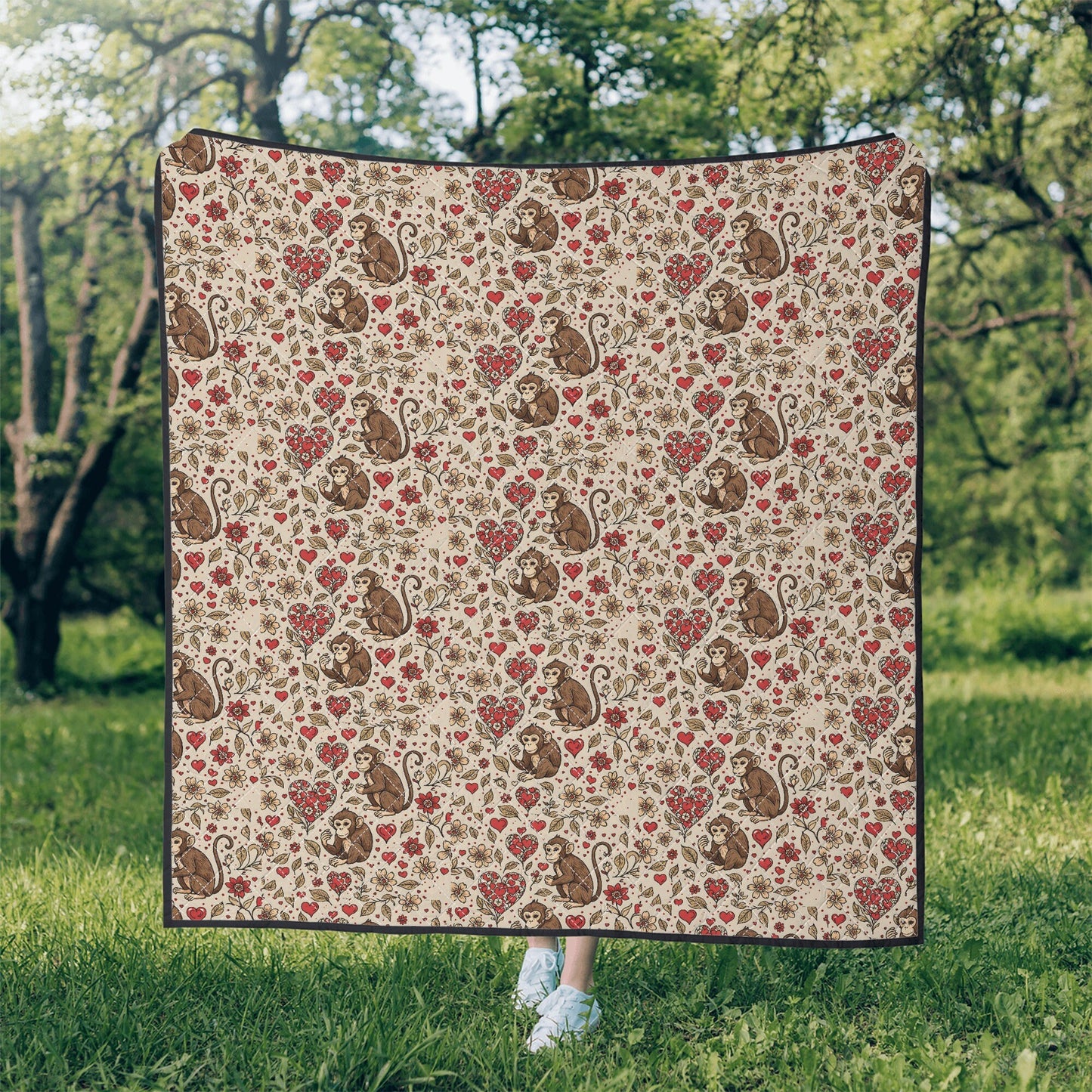 monkey Print Quilt Bedding monkey quilt monkey baby bedding