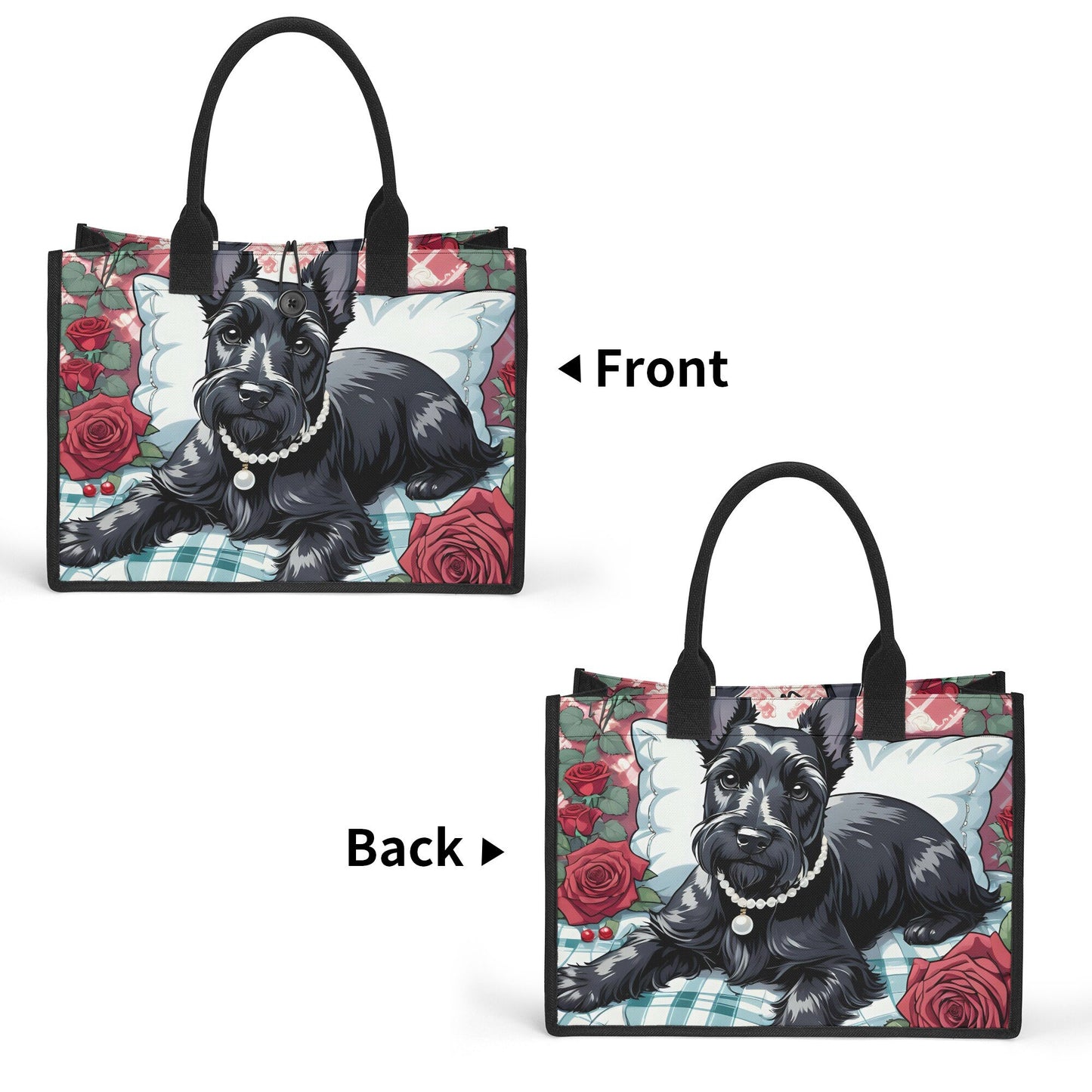 Scottish Terrier Premium All-Over Print Cavans Tote Bag(3 layers)