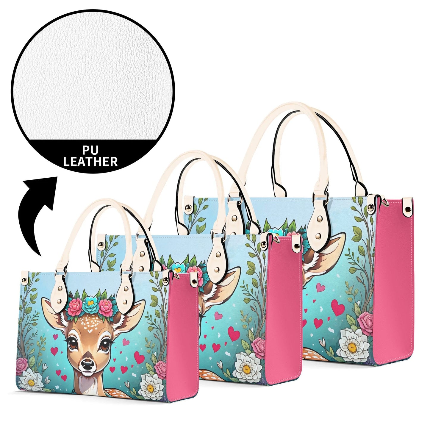 Deer Bag,fawn purse,baby deer handbag, deer lover gift
