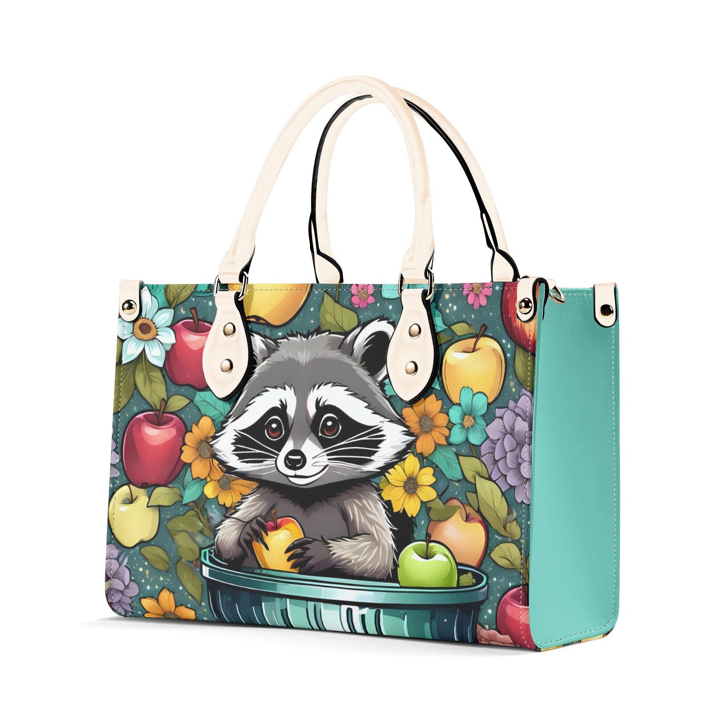 Racoon Women PU Leather Handbag