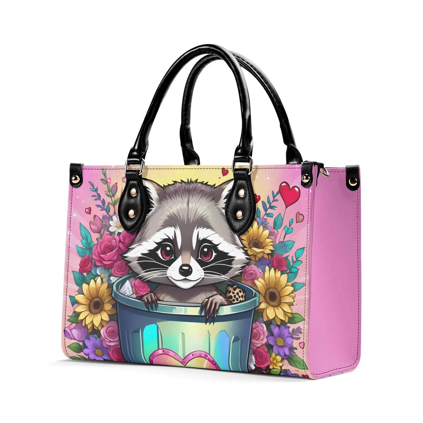 Racoon Women PU Leather Handbag