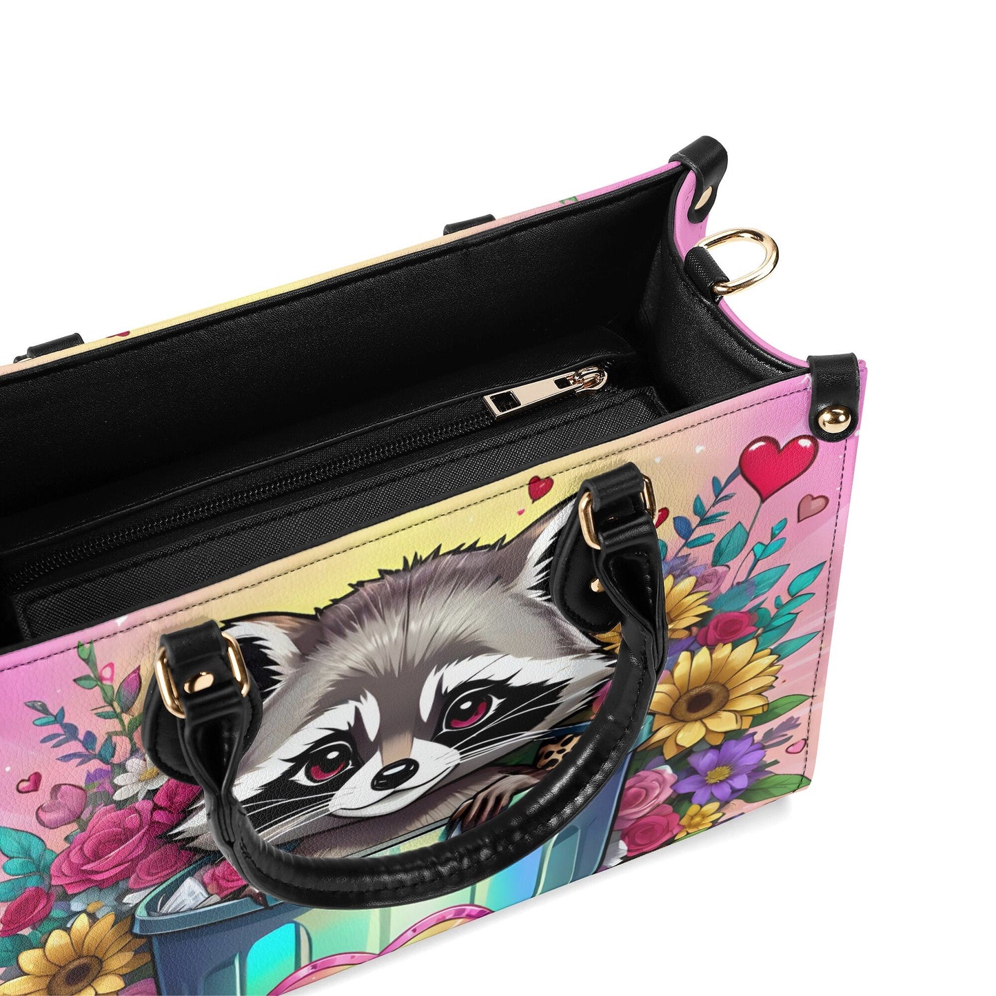 Racoon Women PU Leather Handbag
