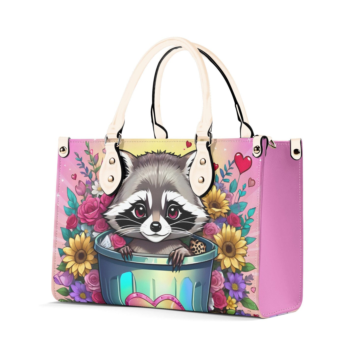 Racoon Women PU Leather Handbag