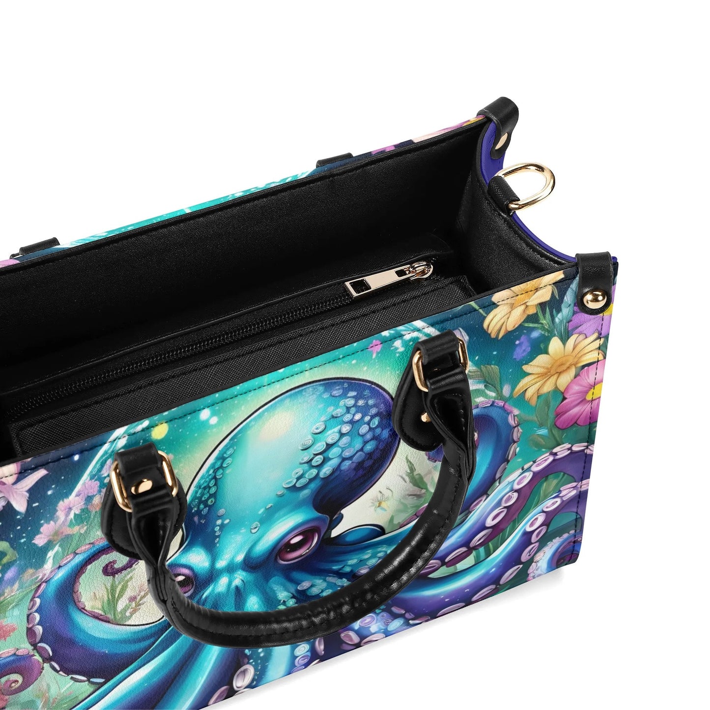 Octopus Women PU Leather Handbag, Octopus bag