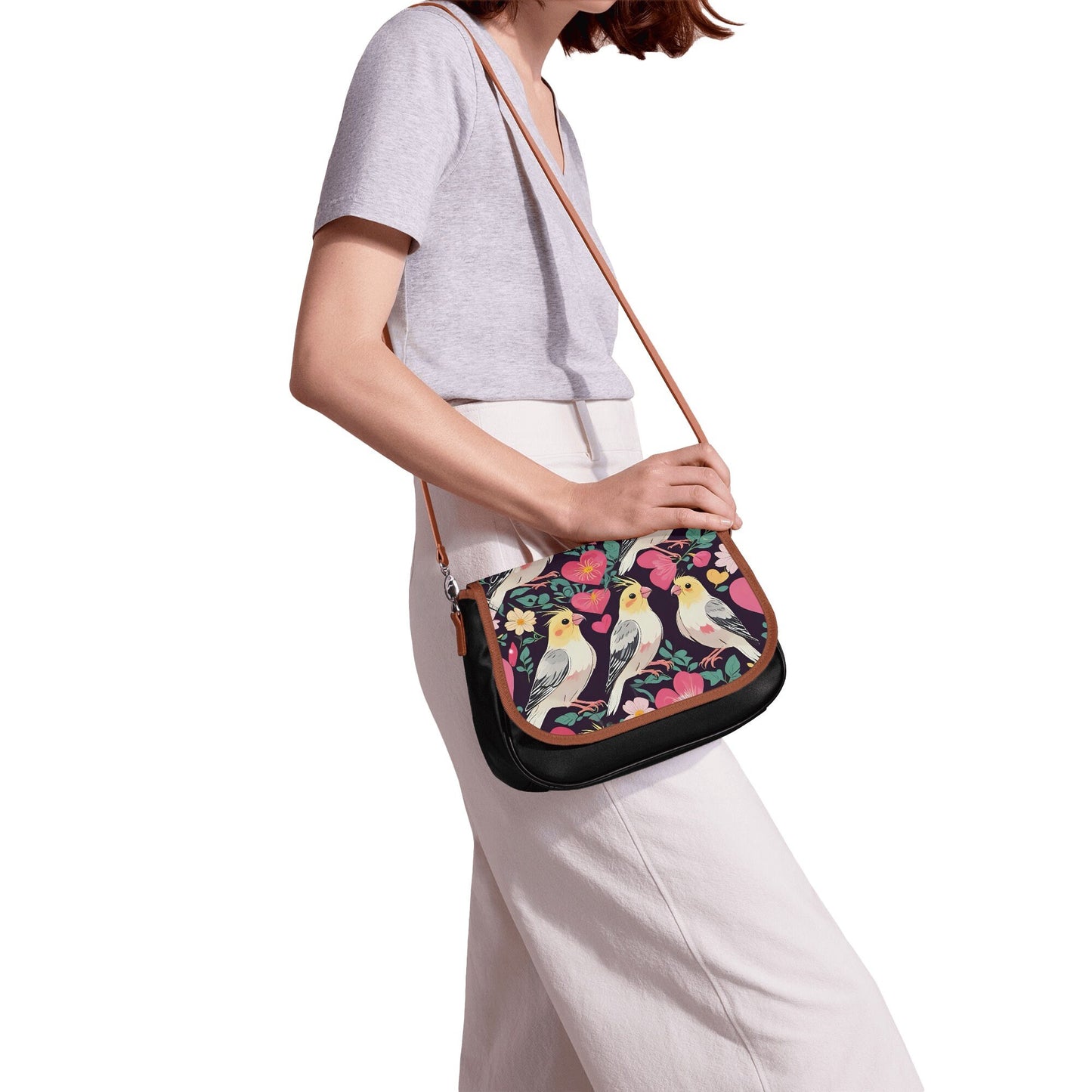 Cockatiel Classic Leather Shoulder bag