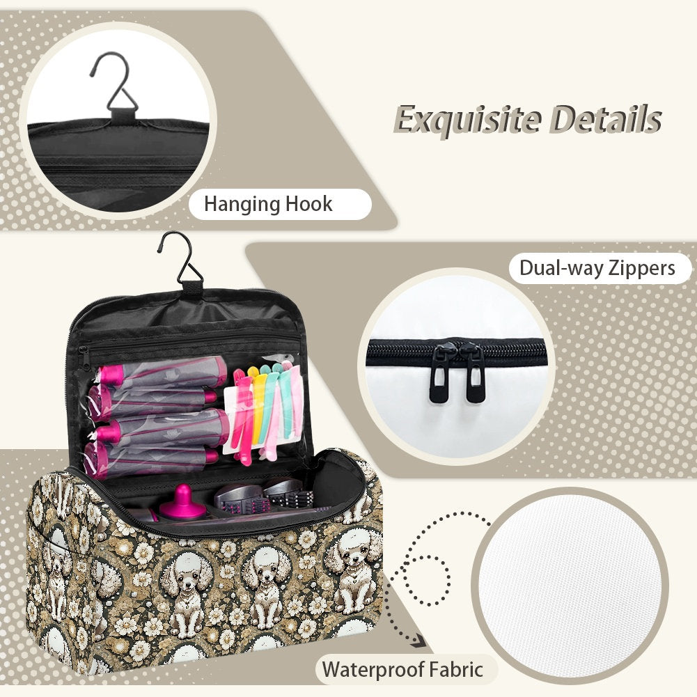 Poodle Printed Hair Dryer Storage Bag