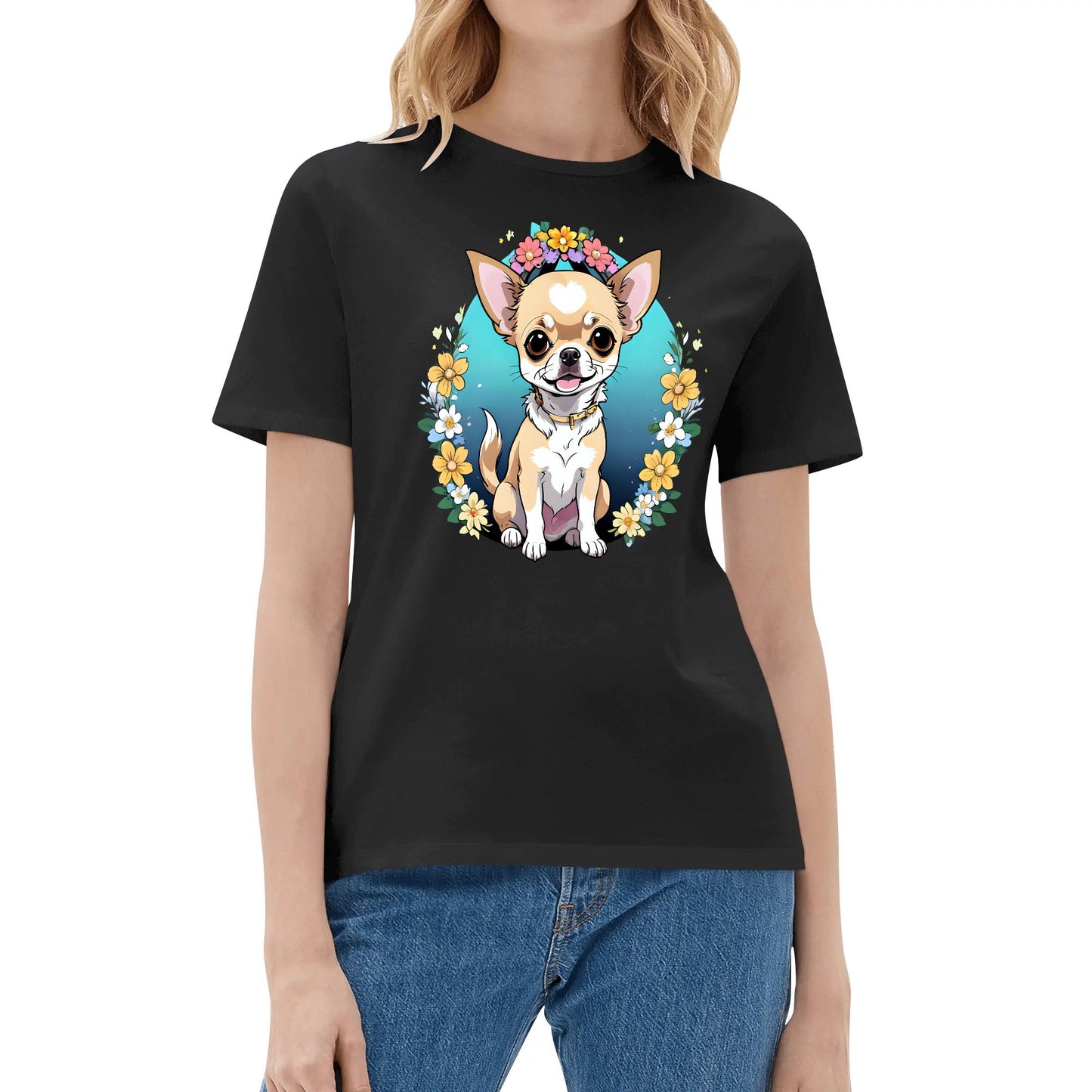 Chihuahua Women's Cotton Front T Shirt