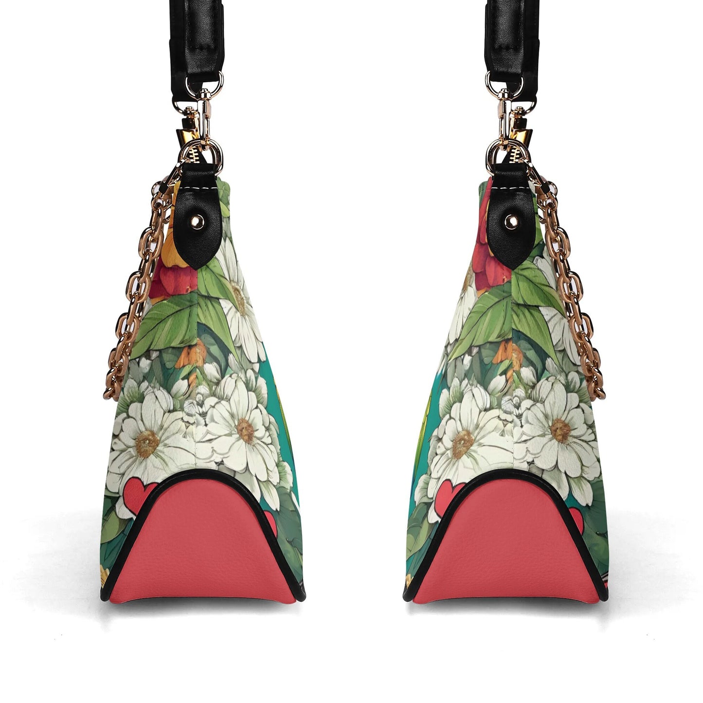 Sun Conure Parrot Cross-body Bag With Chain Decoration