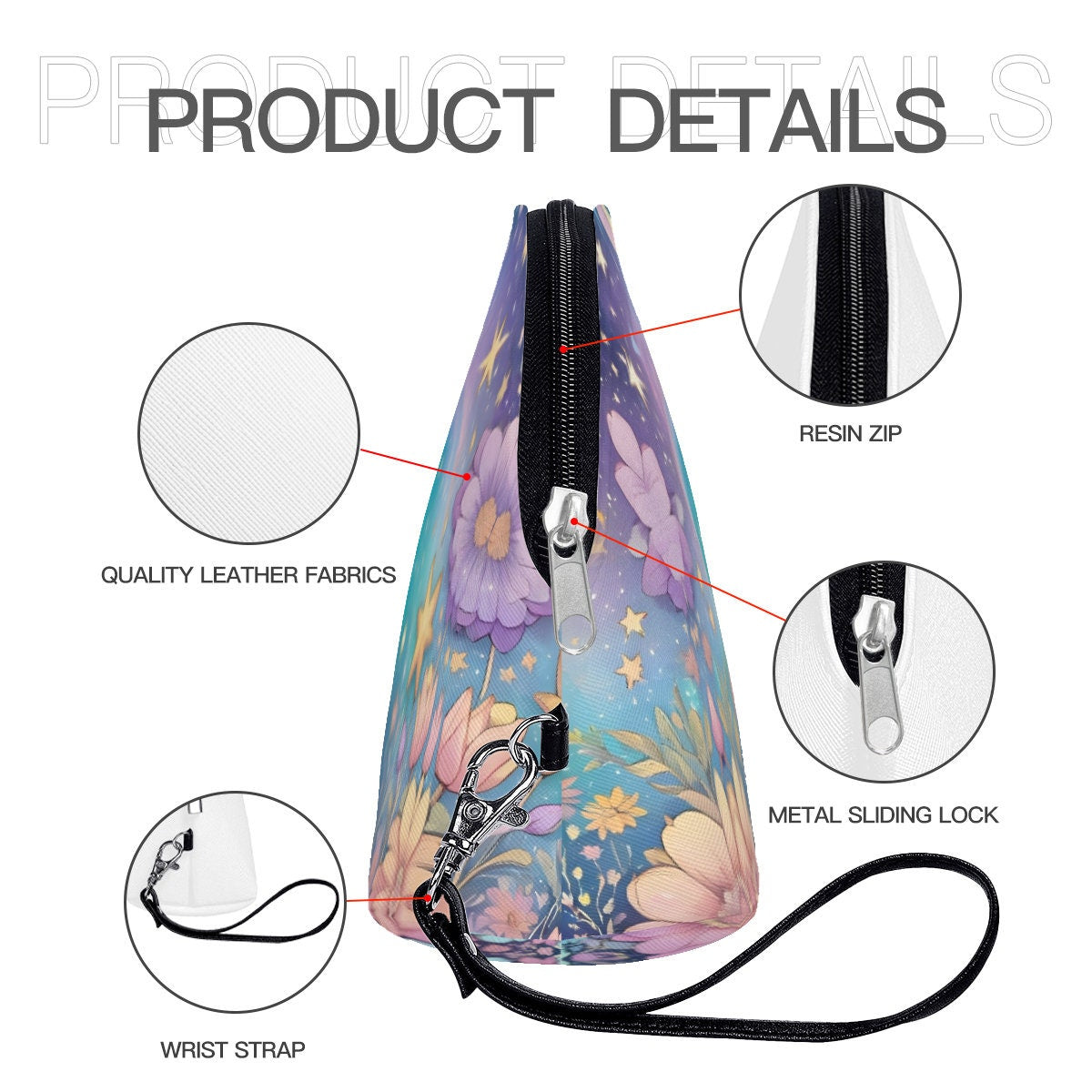 Bunny Rabbit Satchel Wristlet Toiletry Bag